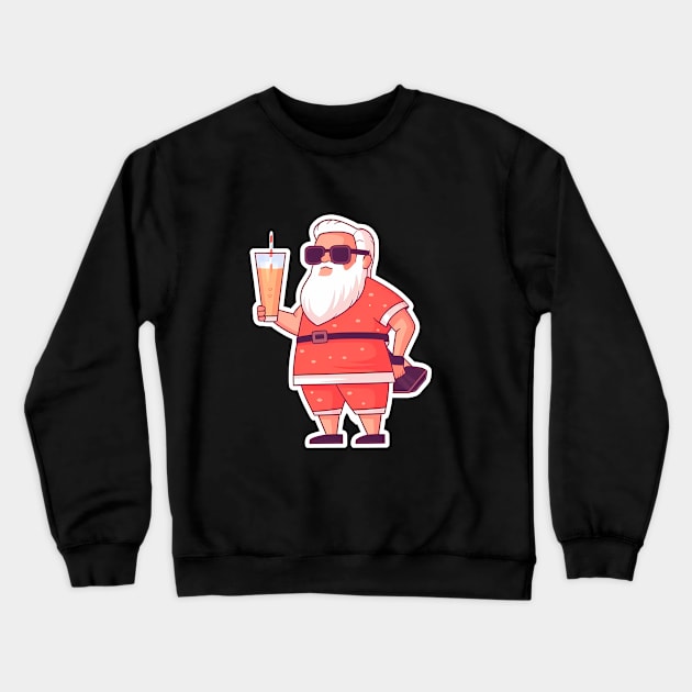 Funny Santa Tropical Christma Crewneck Sweatshirt by dukito